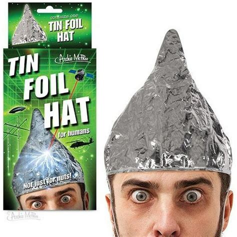 pictures of tin foil hats.